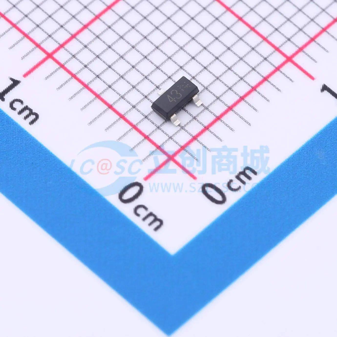 数字晶体管 DTC143XCAT116 SOT-23 100mA 原装正品 - 实物图