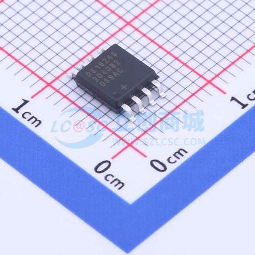 温度传感器 DS1624S+T&R SOIC-8-208mil 原装正品