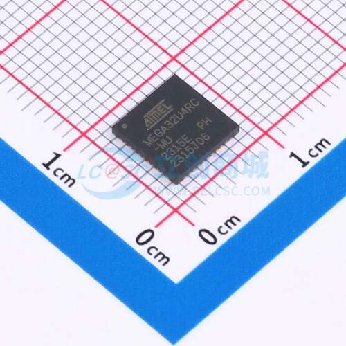 单片机(MCU/MPU/SOC) ATMEGA32U4RC-MU VQFN-44-EP(7x7) 原装正品