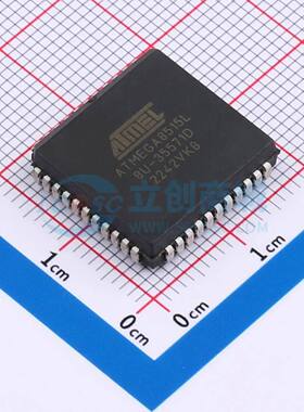 单片机(MCU/MPU/SOC) ATMEGA8515L-8JU PLCC-44(16.6x16.6) 原装