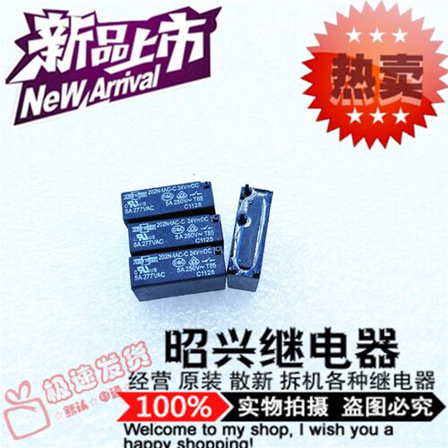 特价促销202N-1AC-C 全新 5A/250VAC 松川24VDC继电器202N现货