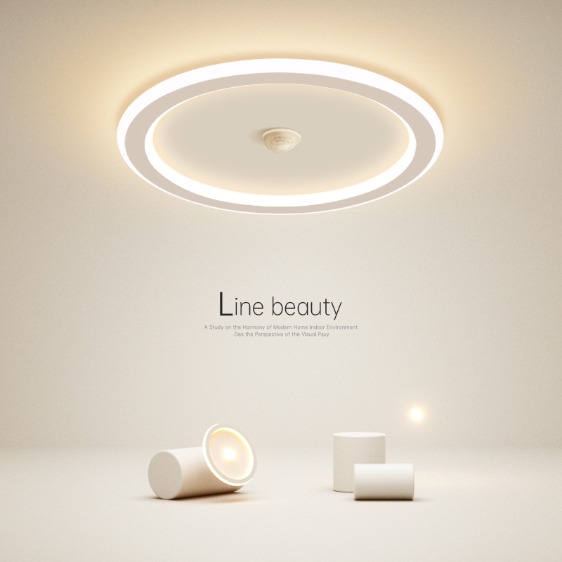 灯量感应走廊灯简约现代led吸顶灯卧室灯衣帽间灯客厅阳台过道灯