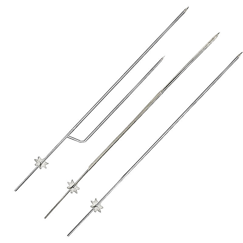 烧烤炉签子家用 鸡翅叉针 带齿轮自动钎子钢钎翻转旋转叉烤叉,厨房/烹饪用具,烧烤夹/叉/铲/针,淘宝优惠券,粉丝福利购,淘宝优惠卷