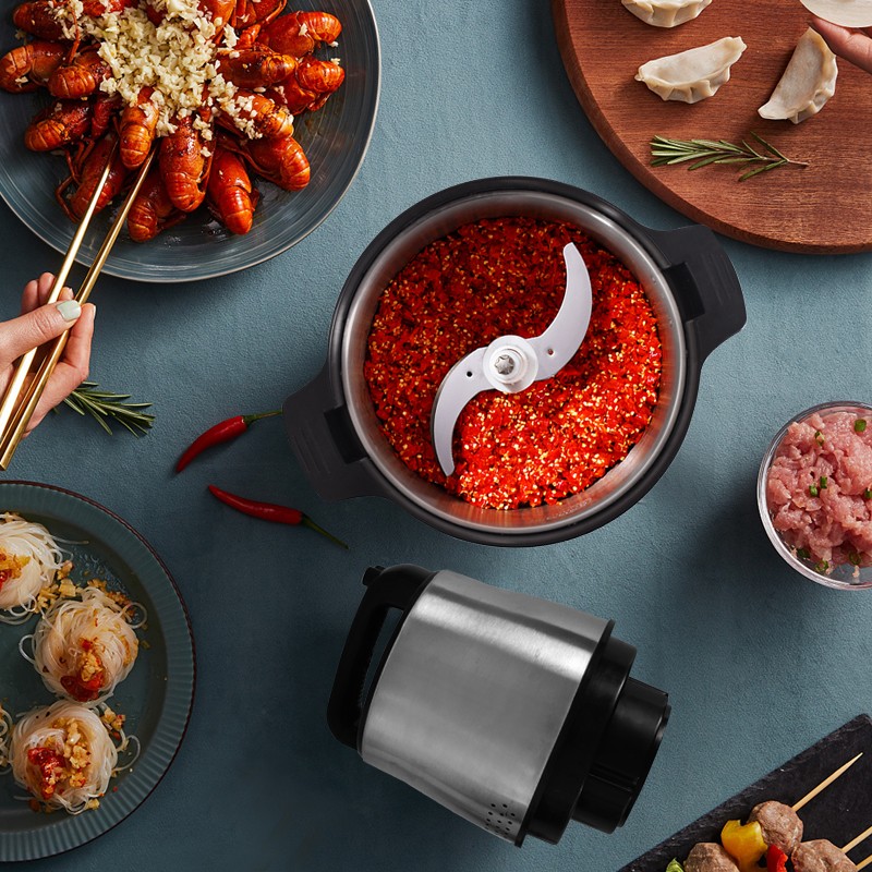 10L L商用大容量功率绞肉机电动家用多功能碎肉绞菜辣椒打馅料理