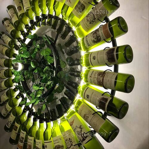 创意性酒瓶大轮墙壁饰灯 酒吧咖啡厅音乐餐吧酒馆酒瓶壁灯