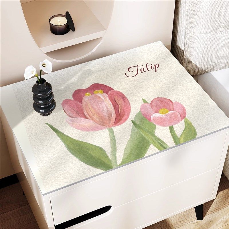 卧室床头柜桌垫罩奶油风氛围感盖巾防水防尘台面保护垫桌布盖布,居家布艺,桌布,淘宝优惠券,粉丝福利购,淘宝优惠卷