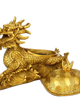 铜龙龟烟缸盖龙龟