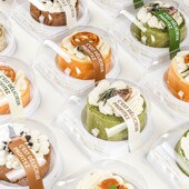 卷包装 盒虎皮瑞士卷打包小盒子单个圆形甜品烘焙切片蛋卷