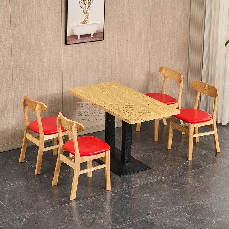 商用饭店面馆小吃奶茶甜品螺蛳粉烧烤快餐桌椅加盟店餐饮桌椅,住宅家具,板木餐桌,淘宝优惠券,粉丝福利购,淘宝优惠卷