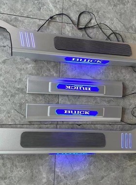 适用GL胖头鱼中门铝合金迎宾踏板前门带灯门槛条