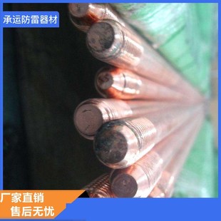 铜包钢接地棒工地电力防雷接地棒镀铜接地桩家用地线避雷接地针