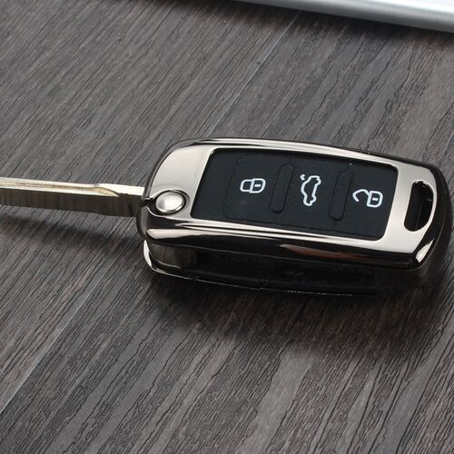 适用大众新桑塔纳朗逸宝来OLO捷达朗行速腾途观汽车钥匙包壳扣