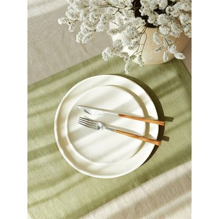 %亚麻布艺纯色西餐巾家用级感酒店折餐布餐垫擦口布定制