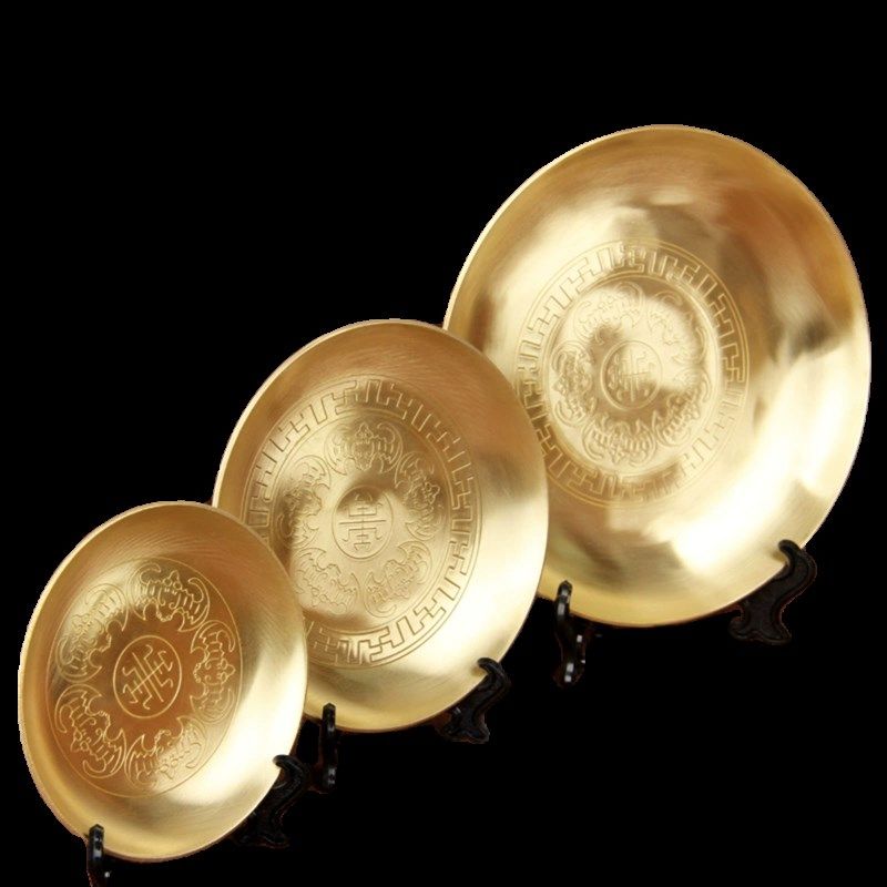 铜盘黄铜盘子铜十二生肖铜碟子供盘仿古大号水果盘茶盘,家居饰品,桌面摆件,淘宝优惠券,粉丝福利购,淘宝优惠卷