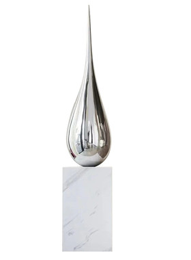 钢水滴几何雕塑创意软装饰品商场酒店会所售楼处过道装置