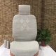 电动车座椅四季 亚麻汽车坐垫靠背五件超防滑底凉爽沾身腰靠