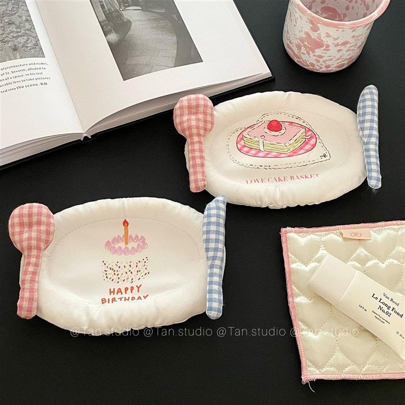 JJ丨自制爱布艺杯垫餐垫卡通印少女心桌面装饰垫,居家布艺,杯垫,淘宝优惠券,粉丝福利购,淘宝优惠卷