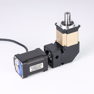 精密行星减速机步进WW伺服齿轮箱 L型9度直角齿轮减速器