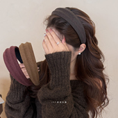 高颅顶压发宽边发箍女2026新款 时尚 简约百搭头箍外出洗脸发卡头饰