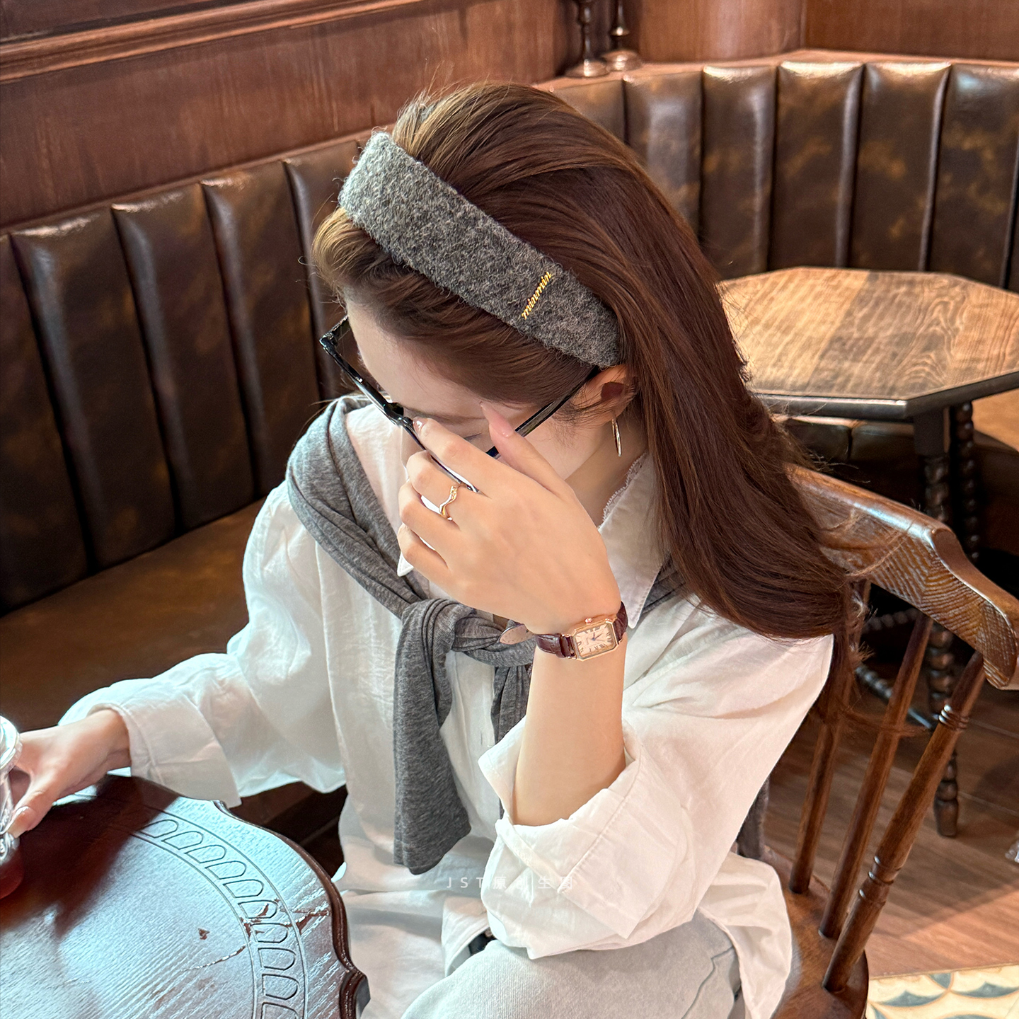 秋冬时尚百搭毛毡发箍女2025新款