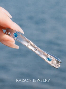 Raison梦海银辉海星珍珠海浪手镯原创时尚海边度假风气质优雅百搭