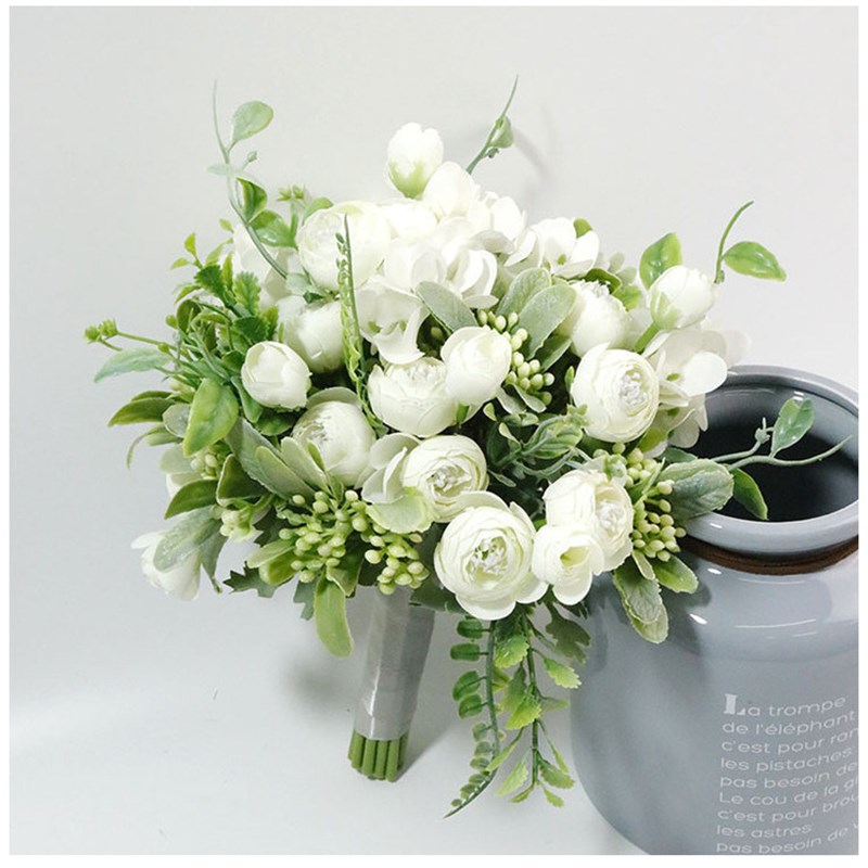 手捧花新娘结婚高端婚礼仿真花束领证登记拍照道具婚纱照闺蜜礼物