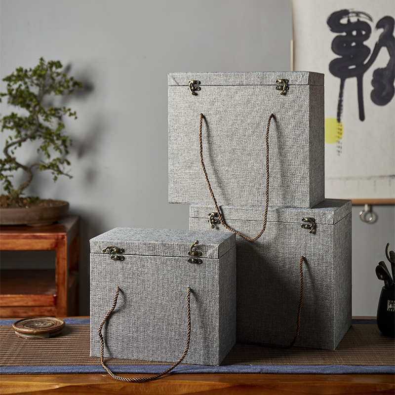 根雕石雕玉器工艺品摆件锦盒包装盒空盒加厚加硬内置海绵可定制