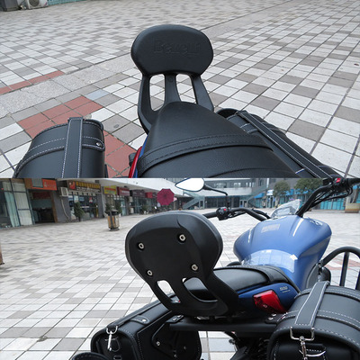 贝纳利BJ2C改装后货架后靠背保险杠护杠边包边箱