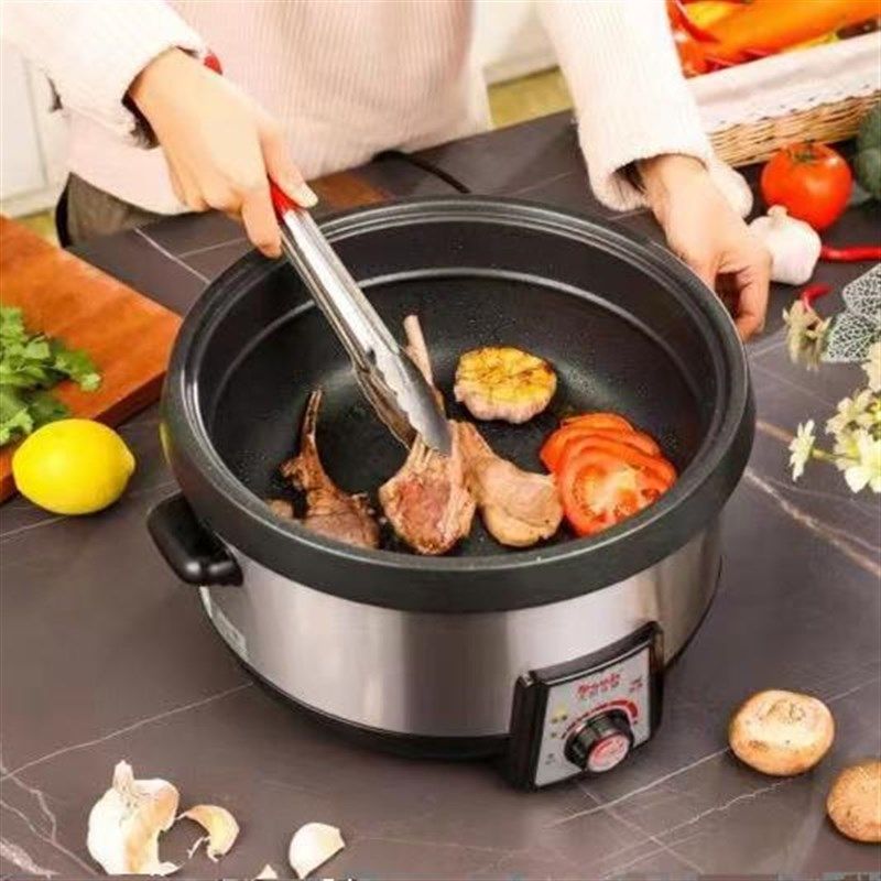 大明桑拿款电火锅分体式粘蒸锅家用电煮锅海鲜火锅煲,厨房电器,电煮锅,淘宝优惠券,粉丝福利购,淘宝优惠卷