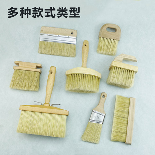 艺术漆特厚加大木猪鬃刷猪毛刷鬃毛刷艺术刷油漆刷涂料工具排刷