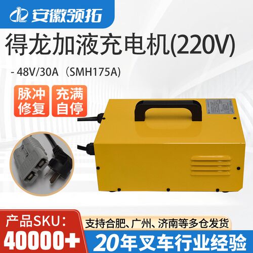 叉车配件得龙加液充电机(220V)48V/30A(SMH175A)原厂