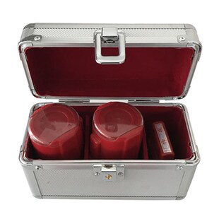 回墨章印章箱盒带锁新型防伪印章印鉴光敏章盒大号铝合金盒子