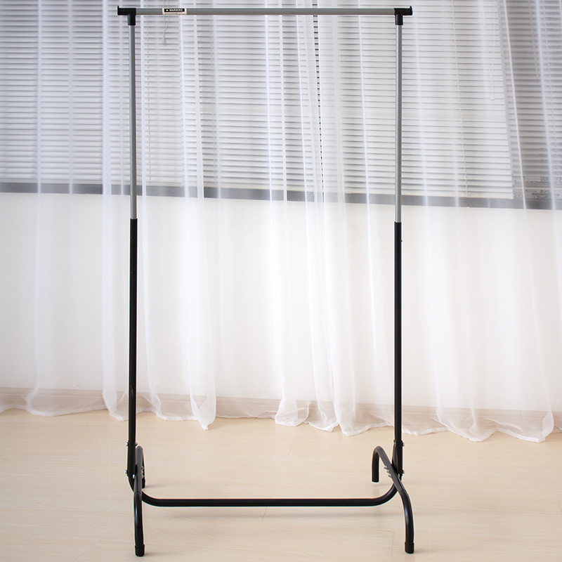 晾衣架落地折叠室内单杆式晒衣架卧室挂衣架家用凉衣架升降