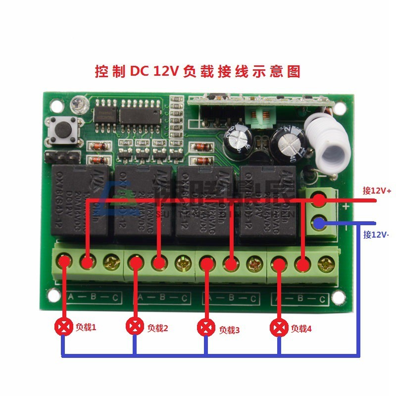 无线带编解码4000米发射接收模块  FSK-4A超远距离发射模块/板