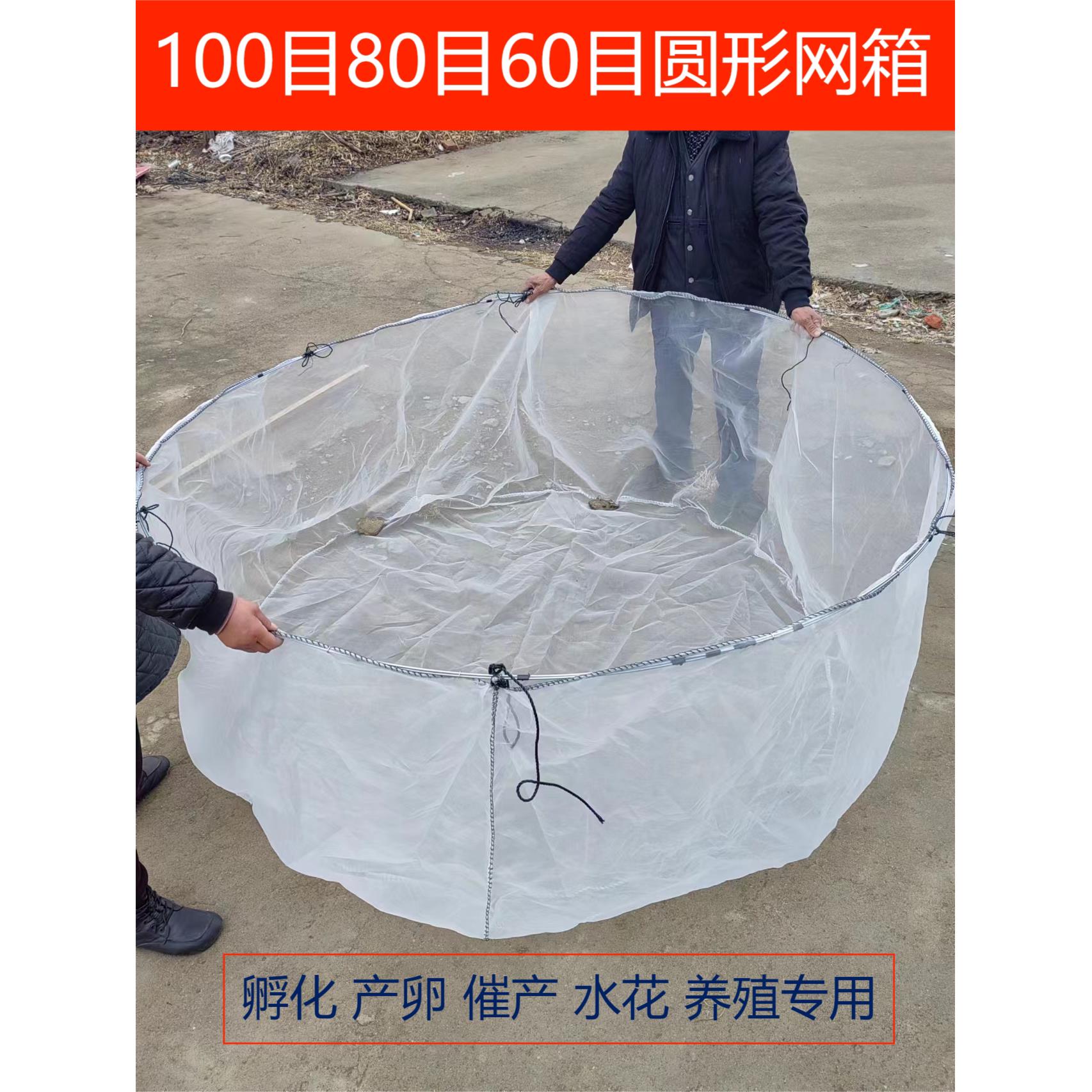 圆形箱网养殖存鱼育苗鱼苗孵化水花箱网定做