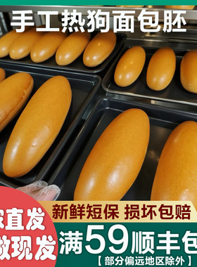 美式热狗面包胚餐饮商用手工香肠包早餐短保食材加热烘焙即食汉堡