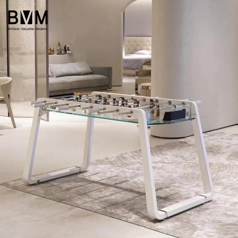 透明钢化水晶玻璃桌上足球机亚克力标准成人高端桌上足球台