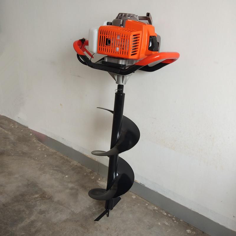 现货螺旋地面钻孔机多功能手扶式植树挖坑机地钻施肥种树钻洞机