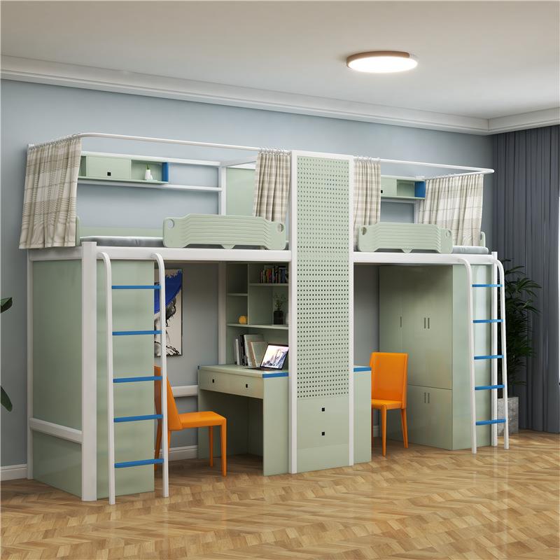 宿舍床上床下桌组合公寓床成人大学生学校高架床单人双层床铁架床