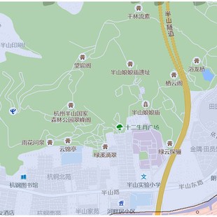 拱墅区地图d1.15m杭州市折叠家用高清办公室书房新款装饰画墙贴