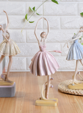 简约现代芭蕾跳舞女孩家居装饰品 摆设舞蹈 摆件创意生日礼物30#
