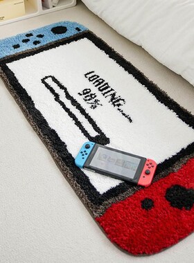 N游戏机地毯wih客厅地毯家用卧室床边毯吸水防滑茶几毯卡通毯