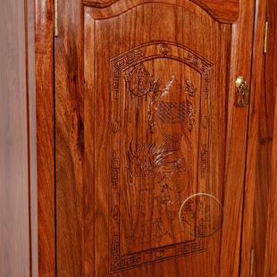 王木匠 梨木隔厅柜 实木间厅柜玄关酒柜客厅柜子面新