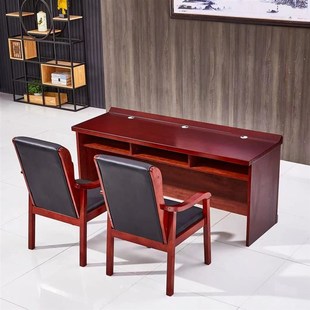 会议室席台领导发言台培训长条桌椅木皮油漆会议桌椅演讲台