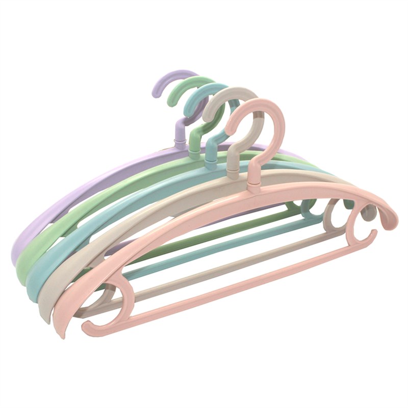 加厚宽肩塑料无痕衣架防滑衣挂家用晾晒衣架子干湿两用多功能衣撑