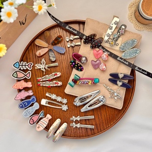 【39元3件】沂茹少女日韩甜美边夹发夹碎发侧边刘海夹后脑勺夹子