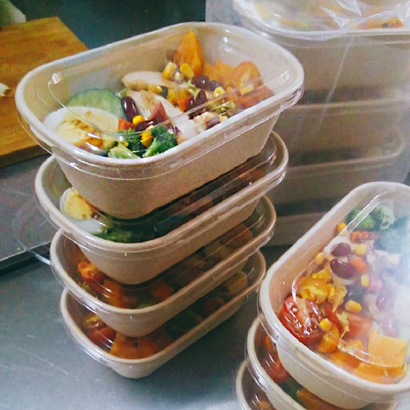 环保打包盒纸浆碗餐具可降解外卖