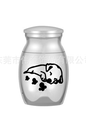纪念宠物毛发遗骨骨灰盒酣睡狗狗