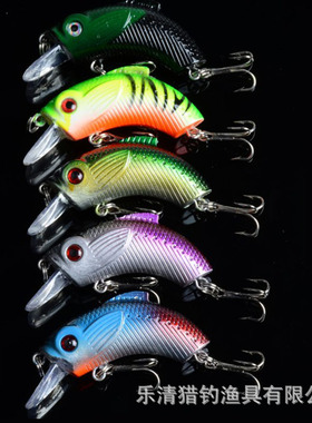 厂家饵5.5CM/9G塑料鱼饵浅水摇滚