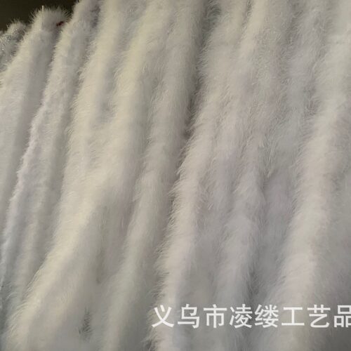 厂家火鸡毛毛条加密厚羽毛条鸵鸟